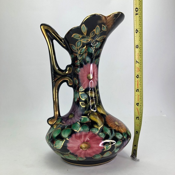 Vintage Belgium Vase-Pitcher Hand Painted - Picture 7 of 7